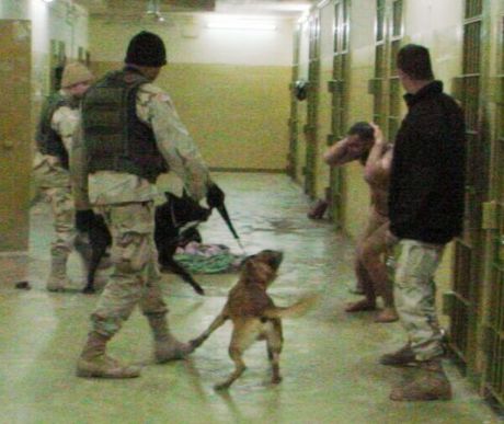 CORRECTION IRAQ ABU GHRAIB PRISON ABUSE DOGS